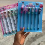 Gel pens with charm