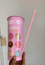 Stainless steel straw cup